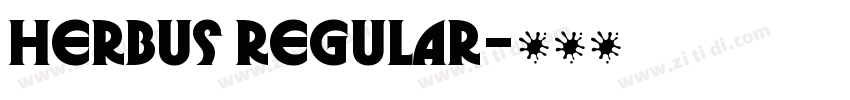 Herbus Regular字体转换